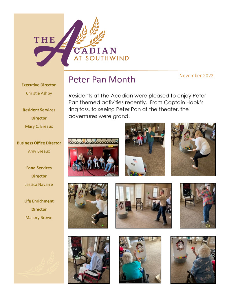 thumbnail of The Acadian November 2022 Newsletter